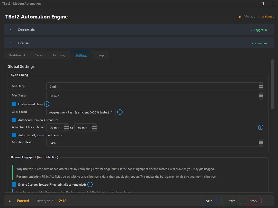 TBot2 Hero Adventures: Never Miss Another Quest feature preview